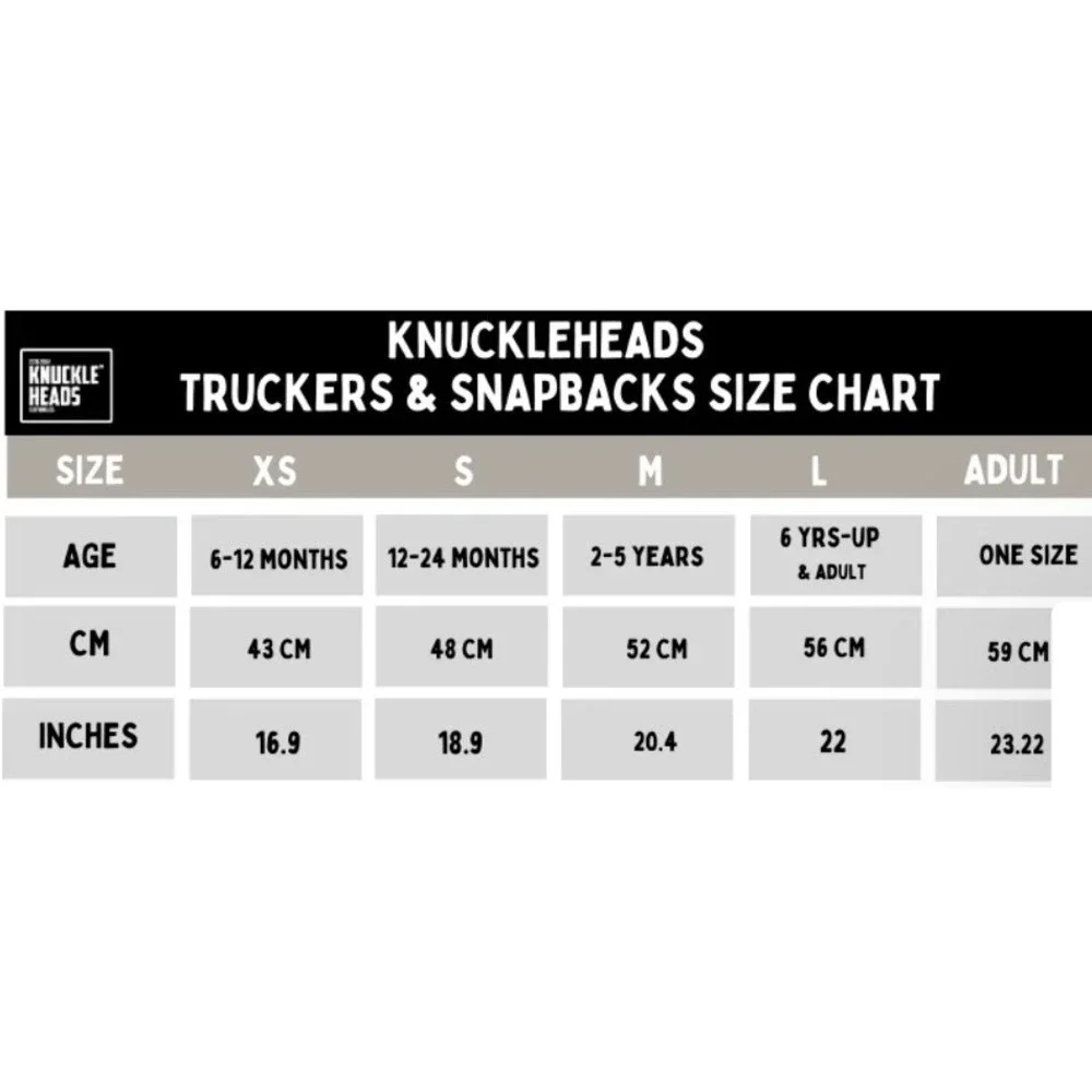Knuckleheads BUBBA Blue Kids Trucker Hat Medium Snap Back
